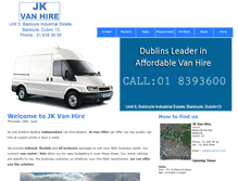 Tablet Screenshot of jkvanhire.com